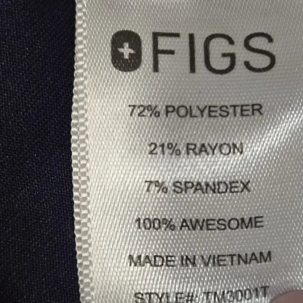 Figs Scrub Pants‎ Mens XL Tall Cairo Cargo Navy Blue Medical Dental Comfort